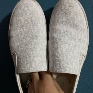 White Michael Kors tennis shoes